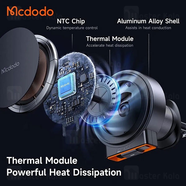 هولدر و شارژر وایرلس دریچه کولری مگنتی مک دودو Mcdodo CH-3000